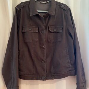 Belle Boho Brown denim jacket NWOT